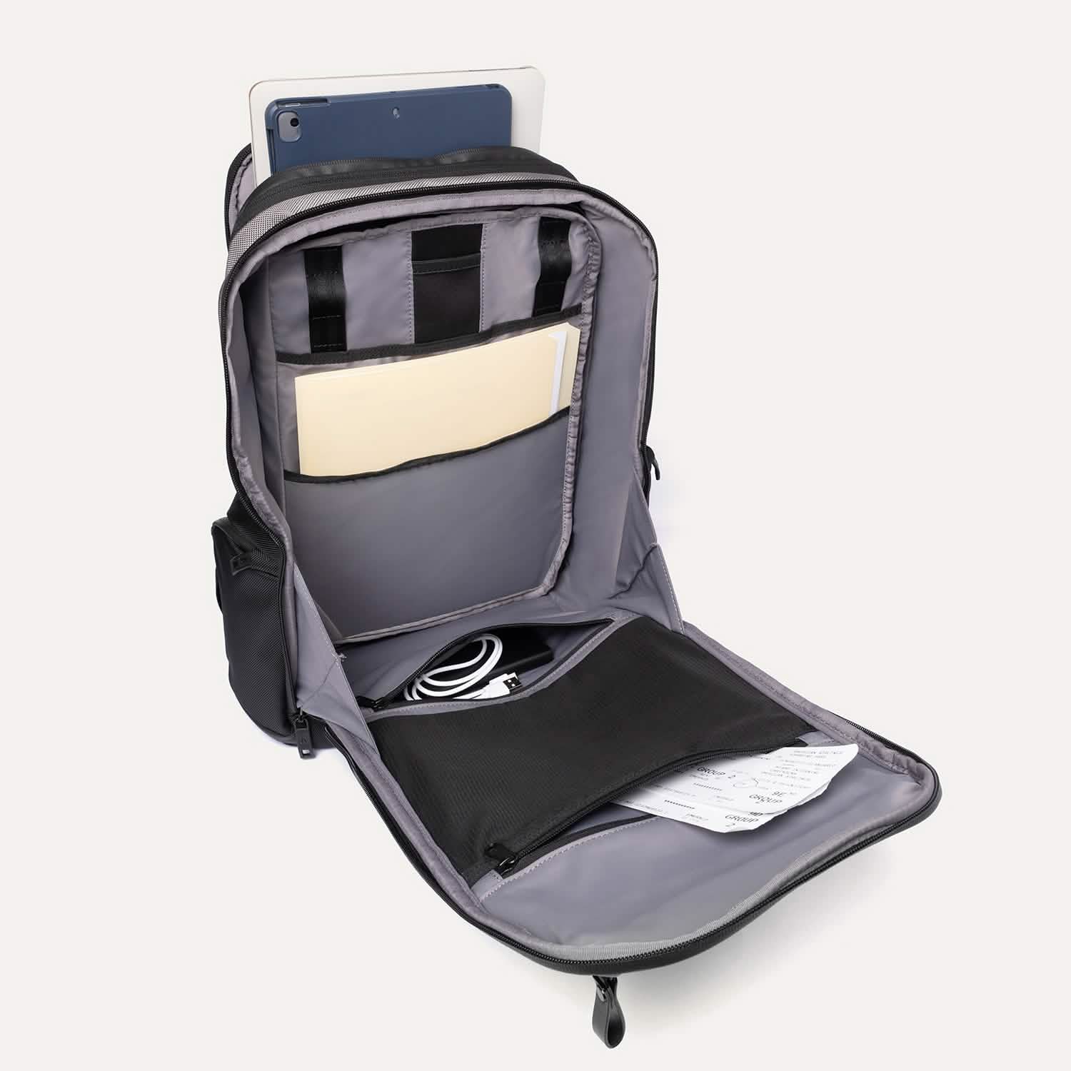 Altitude™ All-Purpose Full Expansion Laptop Backpack 24-34L- Stellar Navy Grey - Image 5